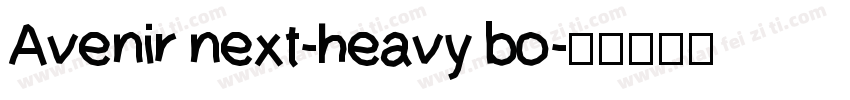 Avenir next-heavy bo字体转换